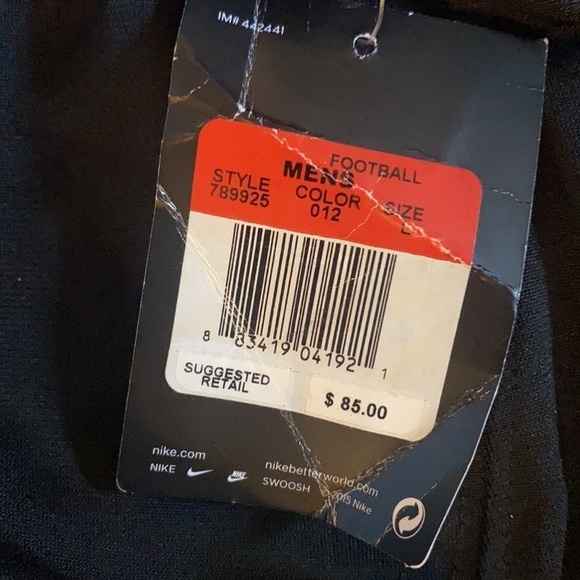 Nike football pants black men’s Large Team Mach Speed Friday night lights - Picture 3 of 4